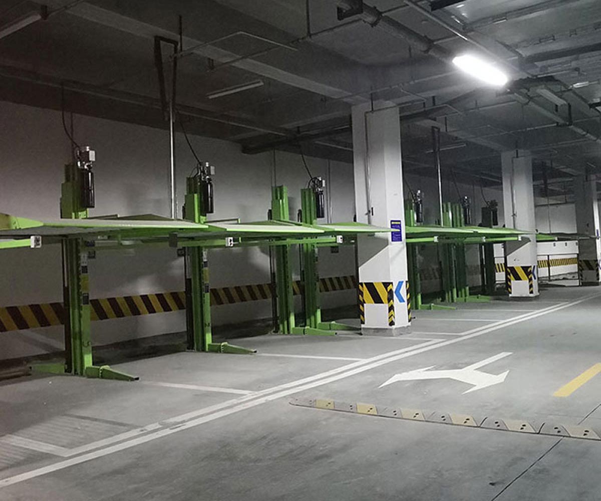 大竹二層升降機(jī)械式停車(chē)位維保