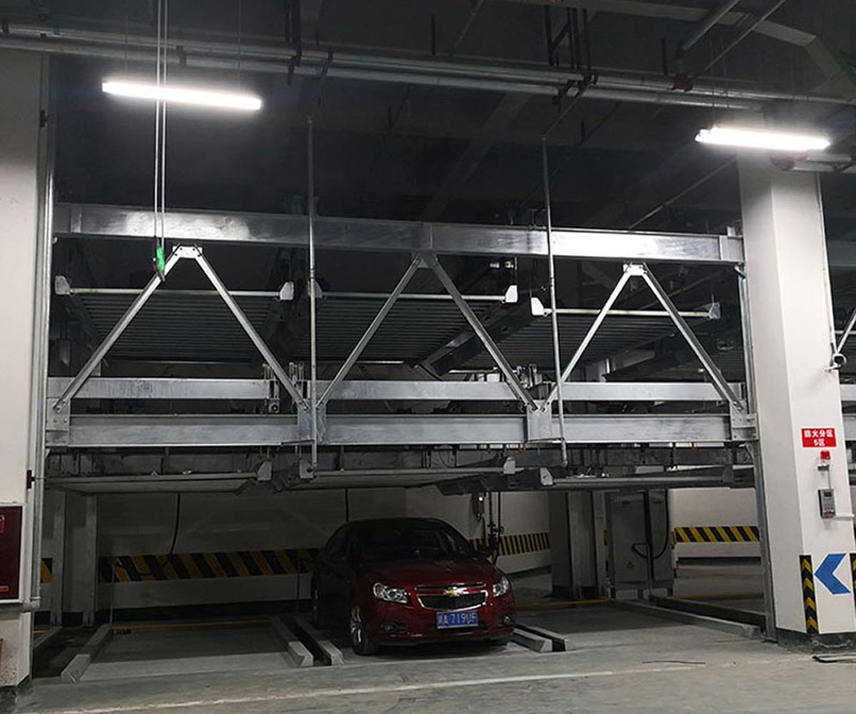 北川2層升降式機(jī)械立體車庫改造