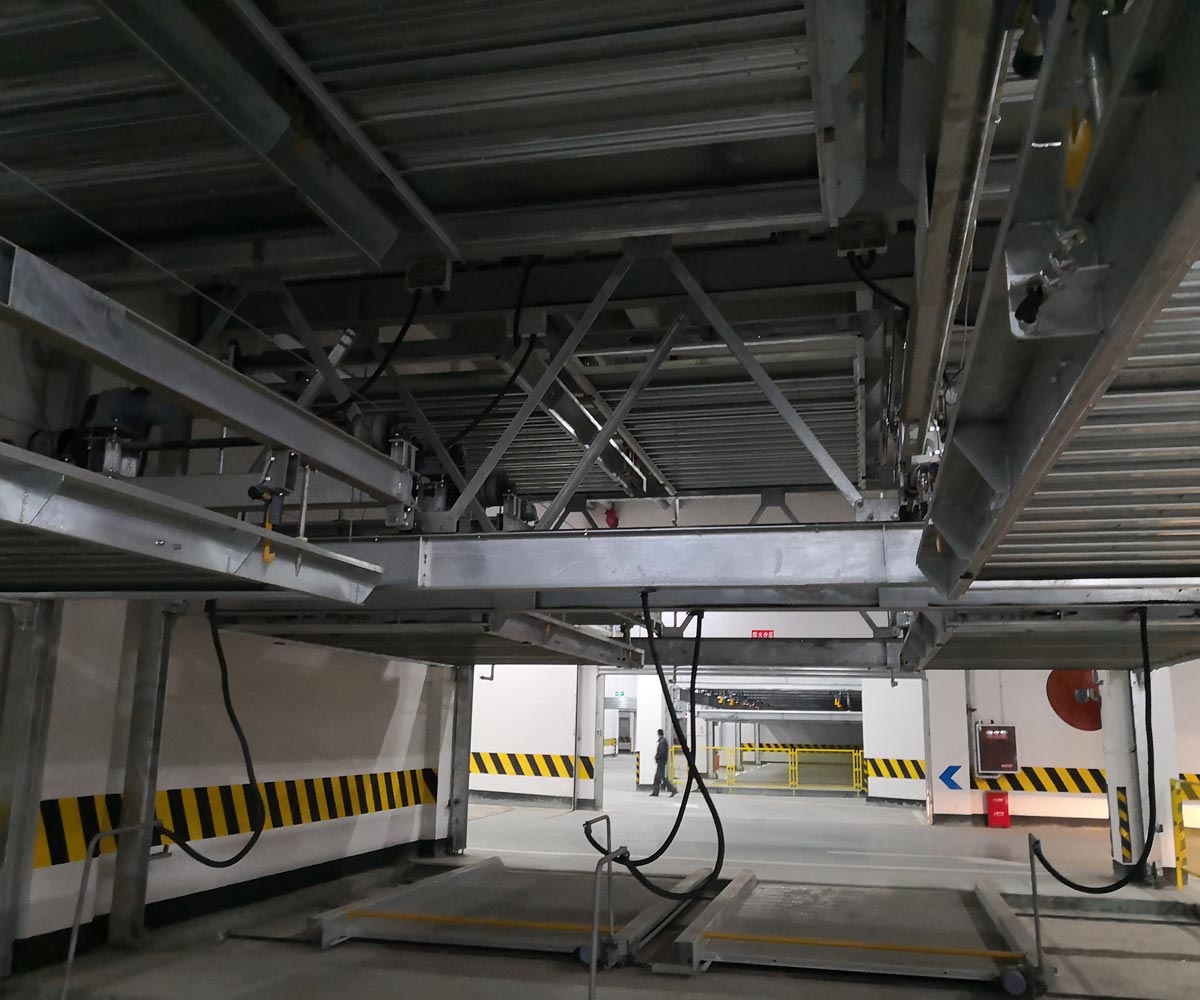 開州二層升降平移機械停車庫